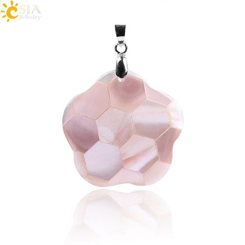 Pendentifs Géométriques En Coquillage Naturel Rose, Épissure De Nacre, Pour Colliers De Femmes Et Filles, Bijoux De Fête, Cadeau F215
