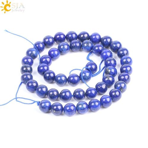Pierres Naturelles Lapis Lazuli Bleu, Perles Amples 1 Brin 8mm Pour Bracelets Et Colliers, Fabrication De Bijoux Pour Femmes Et Hommes F188, Vente Bricolage Gros