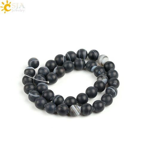 Collier Rond En Onyx Avec 8 Pierres Précieuses, Perles En Vrac, 10mm, Pour La Fabrication De Bijoux De Guérison, Diy, P008