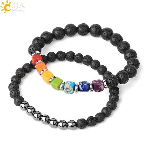 Ensemble De Bracelets En Pierre Naturelle, 6 8mm, Turquoise, Hématite, Guérison, Cristal, Pour Femmes Et Hommes, Bijoux D'équilibre G505