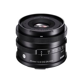Objectif Sigma Contemporary 45 mm - f/2.8 DG DN - L-Mount - pour Leica SL2, SL2-S; Leica CL; Panasonic Lumix DC-BS1H, S1, S1R, S1H, S5, S5M2, S5M2X; Sigma fp, fp L
