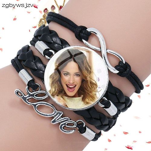 Bracelet Vintage En Cuir Noir Violet Pour Femmes, Bijoux De Fête, Cabochon, Col Coloré, Multicouche