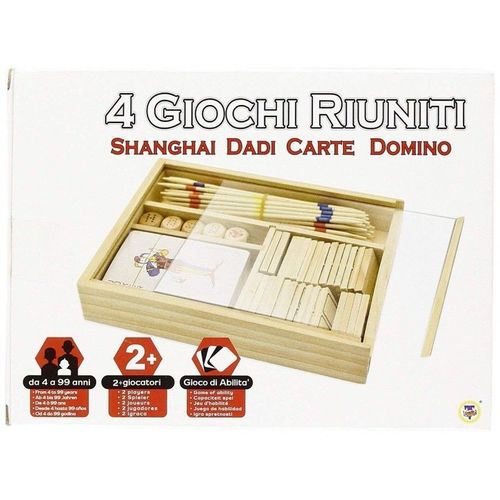 Lot De 4 Jeux De Société En Bois