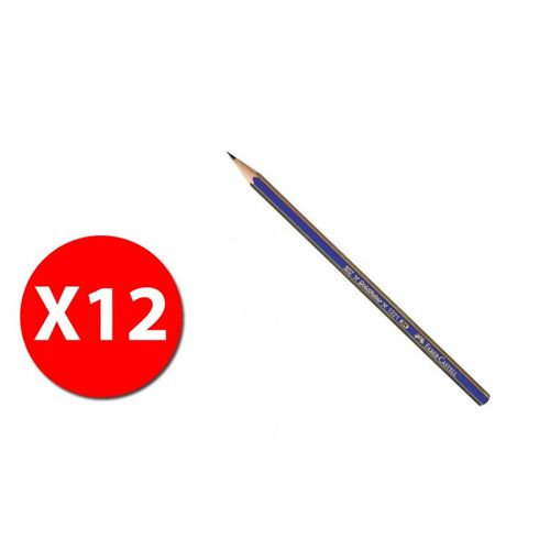 Faber Castell 112513 - Crayon Graphite Goldfaber 1221 - 3h - Paquet De 12 Pcs