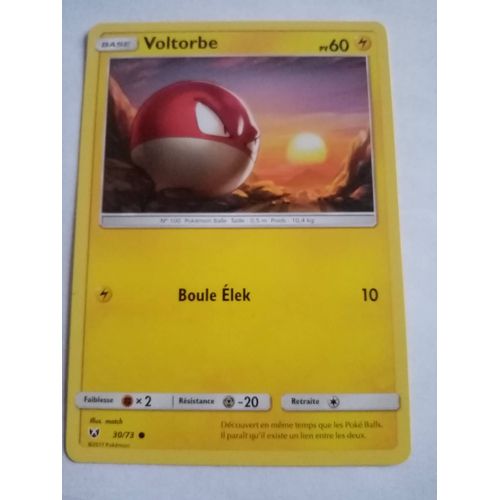 Carte Pokemon Soleil Et Lune - Légendes Brillantes : Voltorbe 30/73