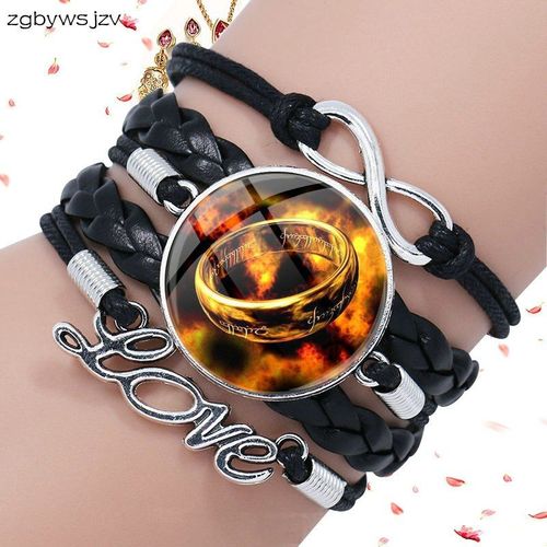 Bracelet En Cuir Noir Multicouche Pour Femmes, Bijoux Ras Du Cou, Bracelet En Cristal, Cadeau, Film