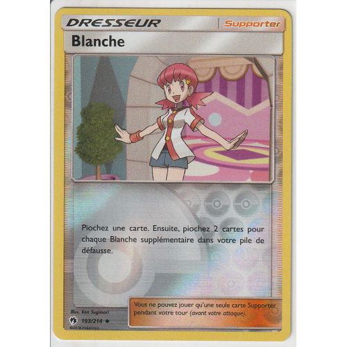 Carte Pokemon - Blanche - 193/214 - Reverse - Sl8 Tonnerre Perdu - V.F