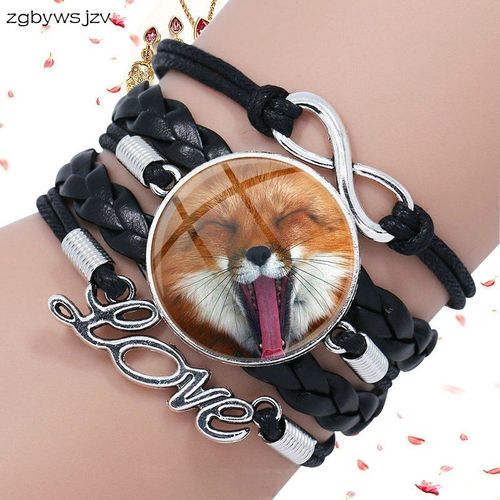 Bijoux En Cuir Noir Pour Femmes Et Filles, Bijoux Faits À La Main, Collier En Verre Multicouche