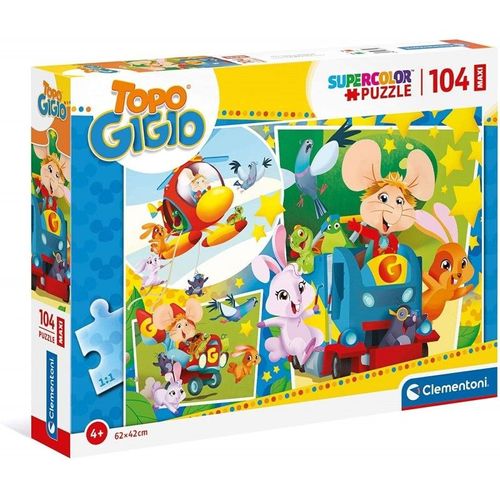 Topo Gig Io Supercolor Puzzle 104 Maxi Pièces 23756