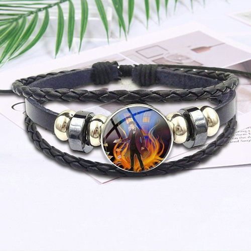 Bracelet Vintage En Cuir Noir, Cabochon, Collier Coloré, Pour Mariage, Steampunk, Tardis, Image Artistique, Gem Dr Who