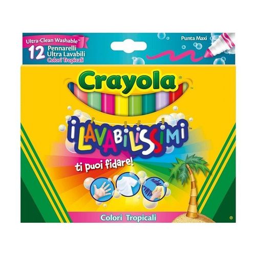 I Feutres Lavables Ultra Lavables Couleurs Tropicales 12 Pièces
