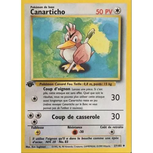 Canarticho 50 Pv 27/102 - Edition 1 - Set De Base - Carte Française