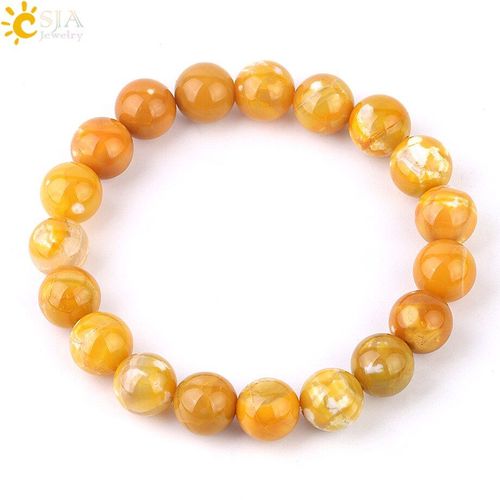 Bracelets En Pierre Naturelle Pour Femmes Et Hommes, 10mm, Agates, Onyx, Chakra, Énergie, Élastique, Rond, Chapelet, Perle, Bijoux F996