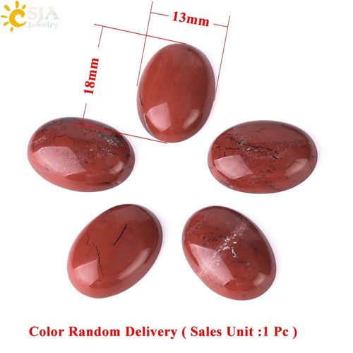 Cabochon Ovale Pour Femmes Et Hommes, Perles De Jaspe Rouge Naturel, Pierre Précieuse De Guérison, Raccords De Bijoux Bricolage Femmes Et Hommes, Bague Artisanale, Collier F525