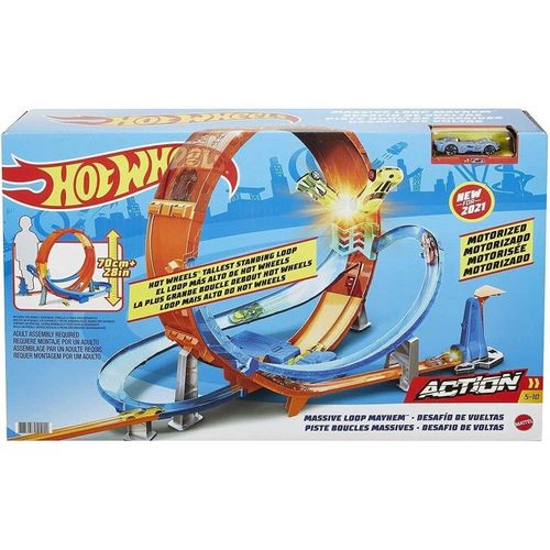 Piste De Crash Acrobatique À Boucle Géante Hot Wheels Gtv14