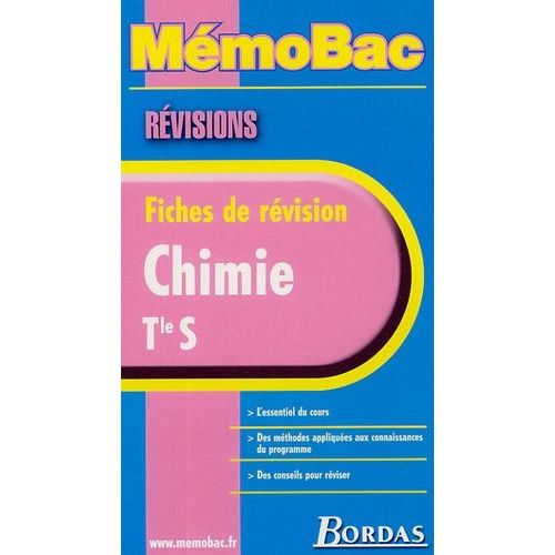 Chimie Tle S - Révisions