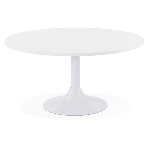 Table Basse Lounge Detroy Blanche - Ø 90 Cm