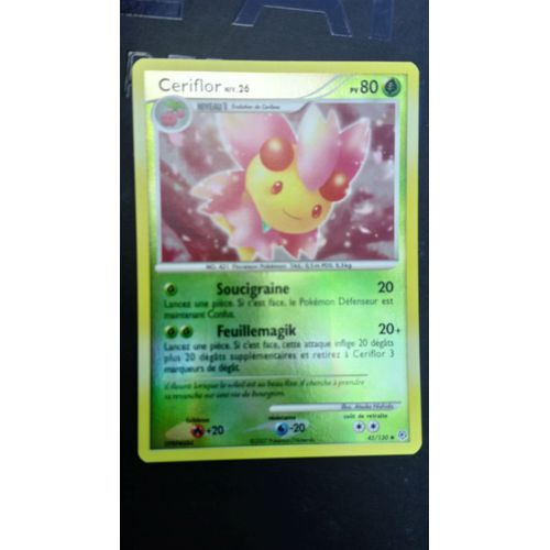 Carte Pokemon Ceriflor 45/130 Reverse De Diamant Et Perle