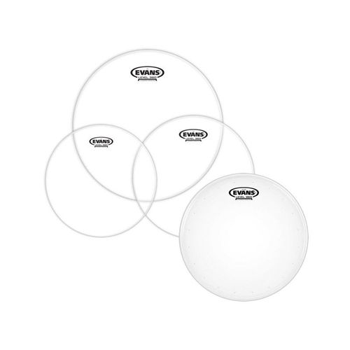Evans G2hdd-R Rock Hd Dry - Pack Peaux Transparentes (10'', 12'', 14'', 16") - Toms Et Caisse Claire