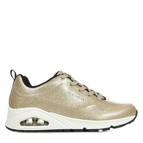 Baskets Skechers Uno Diamond Shatter Doré