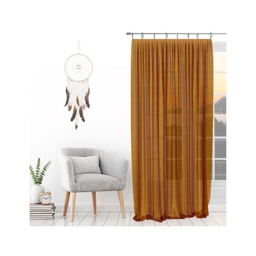 Voilage Avec Anneaux 135x250 Cm Spirit Bronze, Par Soleil D'ocre