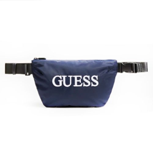 Sac banane Guess quarto imprime logo Homme Bleu