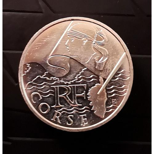 Pièce 10 Euros Argent 2010 Région Corse