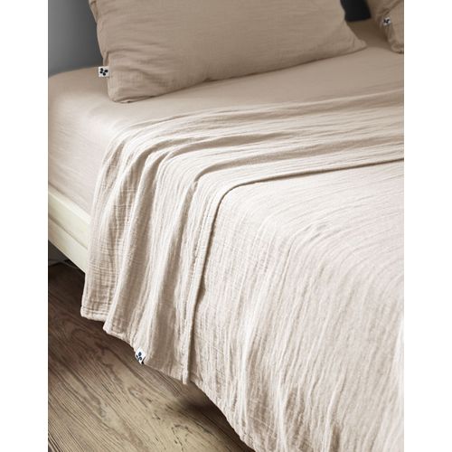 Drap Plat 270x300 Cm Gaze De Coton Gaïa Naturel
