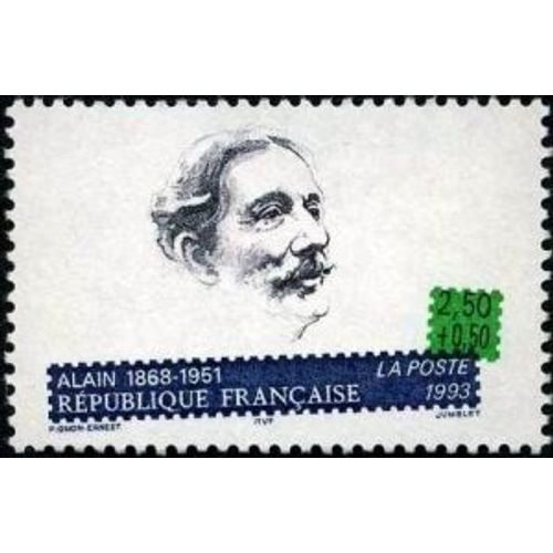 1 Timbre France 1993 Neuf- Alain (1868-1951) - Yt 2800
