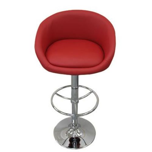 Cupper Red Faux Tabinet De Petit Déjeuner En Cuir Red Réglable.