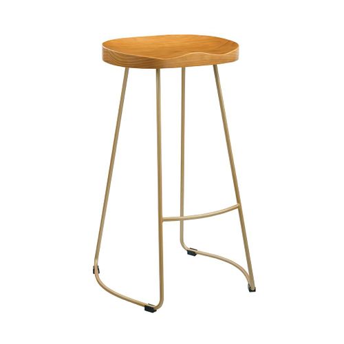 Tabouret De Barre D'effet En Or En Bois En Bois D'orlle