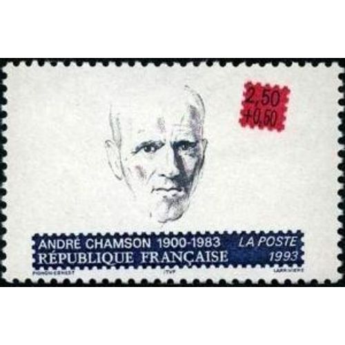 1 Timbre France 1993 Neuf- André Chamson (1909-1983)- Yt 2803