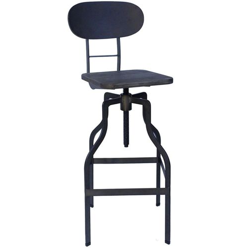 Tabouret De Bar Réglable Industriel Zapopi - Espresso