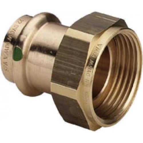 Raccord bronze Ø 12 écrou libre femelle Ø 15/21 VIEGA