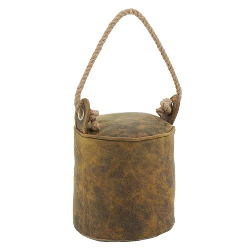 Cale-porte en nubuck et corde