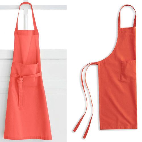 Tablier En Coton Pour Adulte 79x104 Cm - Corail