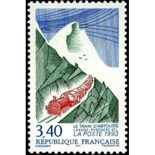 1 Timbre France 1993 Neuf- Le Petit Train D'artouste (Pyrénées-Atlantiques) - Yt 2816