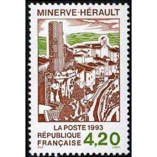 1 Timbre France 1993 Neuf- Minerve (Hérault) - Yt 2818