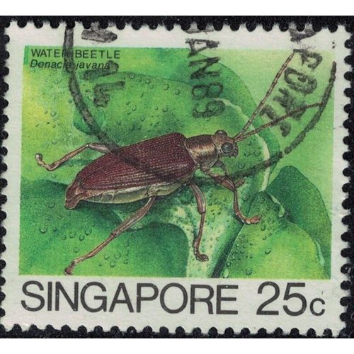 Singapour 1988 Oblitéré Used Insecte Donacia Javana Y&t Sg 459a Su