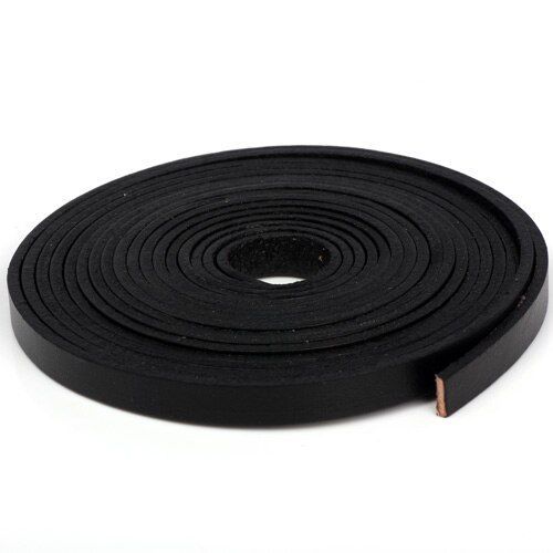 Cordons De Couleur Noir/Marron/Cuir, 8x2mm, 1yd/Lot, Bricolage, Collier, Bracelet, Boucles D'oreilles, Ras Du Cou, Fabrication De Bijoux