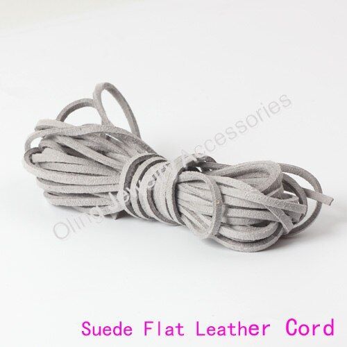 Cordon Plat En Faux Cuir Suédé De 5m, Accessoire Pour La Fabrication De Bijoux, Collier/Bracelet, En Daim Cachemire De Qualité Supérieure, Nouveauté 2019