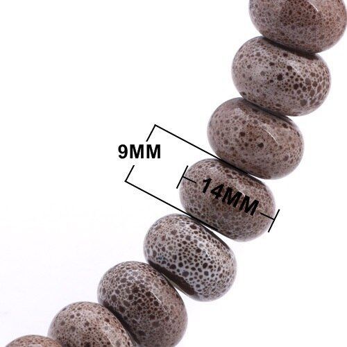 Lot De 12 Perles En Céramique, 13x8mm, Mélange De Couleurs, Pour La Fabrication De Bijoux, Colliers Et Bracelets Européens, Pour Grands Trous De 5mm