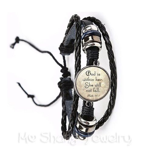 Bracelet En Cuir Tissé Marron/Noir, Bijoux De Livre, Avec Tant De Livres, Si Peu De Temps, Cabochon En Verre, Cadeau Pour Les Amoureux Des Livres