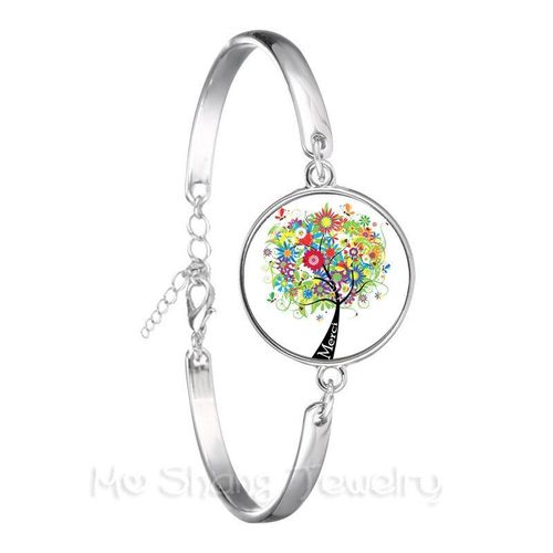 Bracelet De Remerciement Maitresse 18mm, Bijoux Dôme En Verre, Citation De Photo Réglable, Bracelet Plaqué Argent, Cadeaux Pour Enseignant, Nouvelle Mode