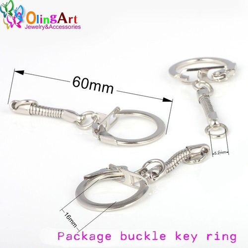 Porte Clés En Forme De Serpent, 6cm, 6 Pièces, Accessoires, Boucle, Or Blanc, Bricolage, Fabrication De Bijoux, Sangles, Lapin, Pendentifs, Nouveau