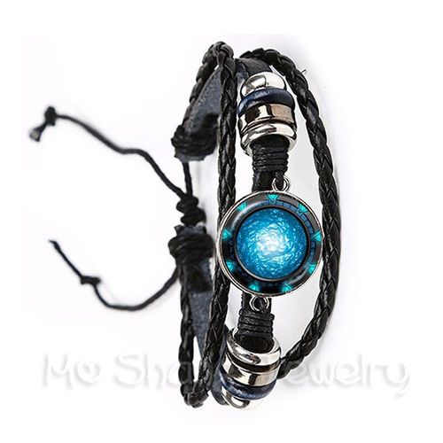 Bracelet En Cuir Noir/Marron Ajustable Pour Hommes Et Femmes, Bijou De L'espace, Tissage, Breloques, Meilleur Cadeau, Nouvelle Collection