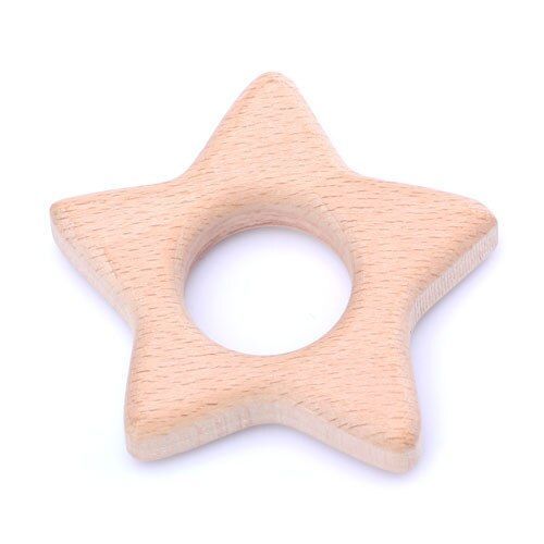 Jouets En Bois De Hêtre Pour Enfants, 2 Pièces/Lot, Organique, Écologique, Série Ancre, Bricolage, Fabrication De Bijoux, Collier Pour Bébé