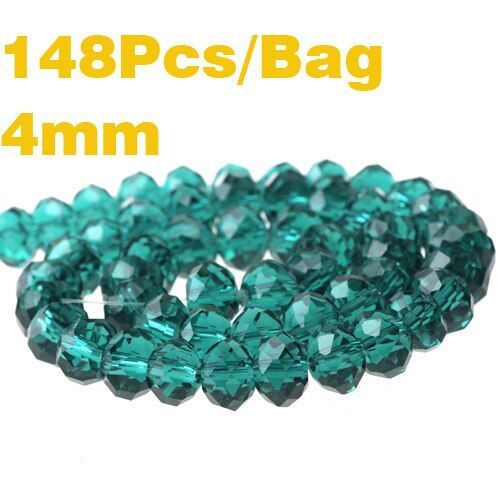 Perles De Verre Vert Aaa 4mm, Cristal À Facettes, Plates Et Rondes, Bricolage Pour Femmes, Boucles D'oreilles, Bracelet Ras Du Cou, Collier, Fabrication De Bijoux, 2017