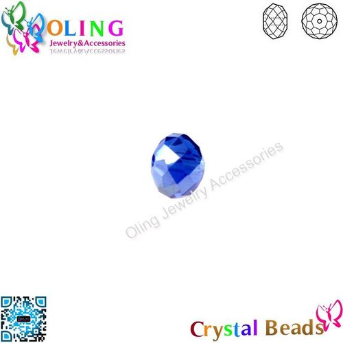 Perles De Verre Bleu Ab À Facettes Pour Femmes, 210 Pièces De 8mm De Diamètre, Rondes Et Plates, Fabrication De Bijoux, Bracelet Ras Du Cou