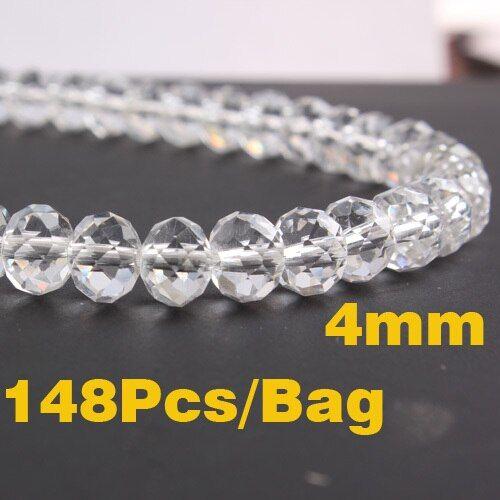 Perles De Verre En Cristal À Facettes Aaa 4mm, Rondes Et Plates, Pour Bricolage, Boucles D'oreilles, Bracelet Ras Du Cou, Collier, Fabrication De Bijoux, Nouvelle Collection 2017